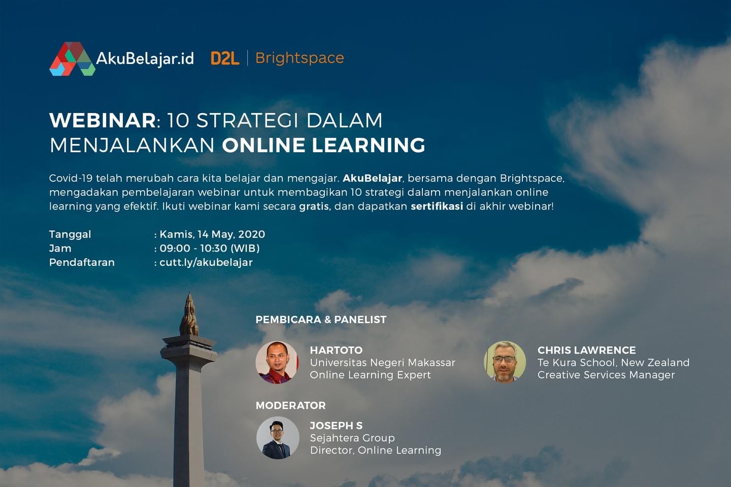 Webinar: 10 Strategi Dalam Menjalankan Online Learning